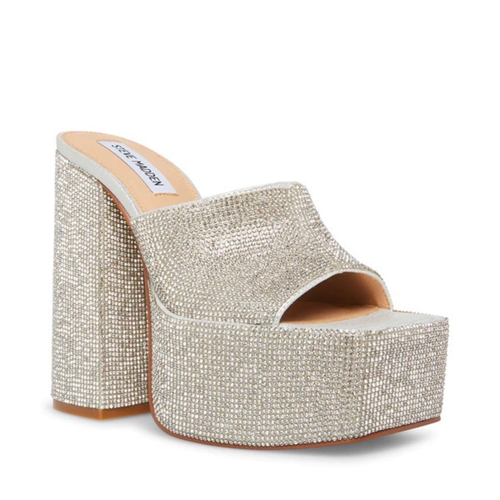 Steve Madden Trixie Rhinestone Platform Heel